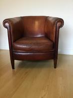 Lederen fauteuil, Huis en Inrichting, Fauteuils, Ophalen, Gebruikt, Klassiek, 50 tot 75 cm