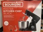 Bourgini Keukenmachine - Master Kitchen Chef Black, Witgoed en Apparatuur, Keukenmixers, 4 liter of meer, Nieuw, 3 snelheden of meer