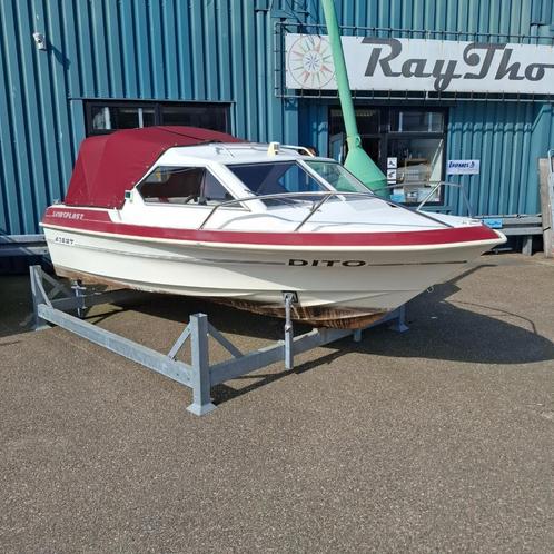 Skibsplast 490 HT visboot kajuitboot toerboot, Watersport en Boten, Vis- en Consoleboten, Gebruikt, Tot 10 pk, 3 tot 6 meter, Benzine