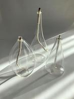 Set van 3 glazen olielampen, Ophalen of Verzenden