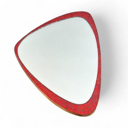 Mid Century design mozaïek spiegel, Berthold Müller, 1950s, Huis en Inrichting, Woonaccessoires | Spiegels, Gebruikt, Minder dan 50 cm
