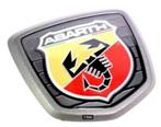 Embleem 500/ 595 Abarth Competizione grijs achterzijde, Auto diversen, Auto-accessoires, Nieuw, Verzenden