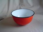 Vintage rood emaile schaaltje, Ophalen of Verzenden