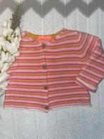 Leuk roze gestreept vestje met knoopjes van de Hema, maat 56, Ophalen of Verzenden, Zo goed als nieuw, Hema, Truitje of Vestje
