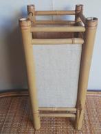 Bamboe lampenkap - vintage, Ophalen of Verzenden, Gebruikt, Vierkant, Minder dan 25 cm