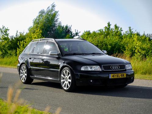 Audi RS4 2.7 V6 Avant 280KW 2001 Zwart, Auto's, Audi, Particulier, RS4, 4x4, Adaptive Cruise Control, Airbags, Airconditioning