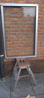 Aluminium raam met glas, Doe-het-zelf en Verbouw, Glas en Ramen, Ophalen of Verzenden, Zo goed als nieuw, Gevelraam of Ruit