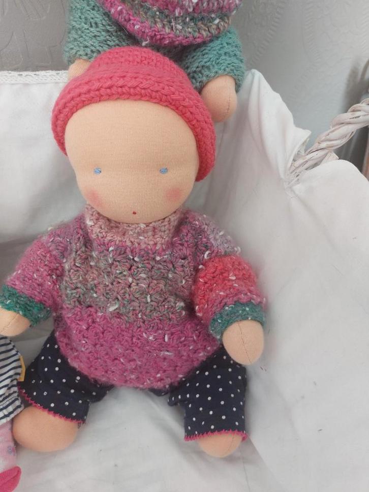 Handgemaakte Zonnekindpop - Stoffen pop, Kinderen en Baby's, Speelgoed | Poppen, Nieuw, Babypop, Ophalen of Verzenden