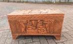 Antieke oude houten afrikaanse kist, Ophalen of Verzenden, Gebruikt