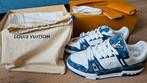 Louis Vuitton sneakers, denim & wit maat 43 nieuw met doos, Wit, Nieuw, Ophalen of Verzenden, Sneakers of Gympen