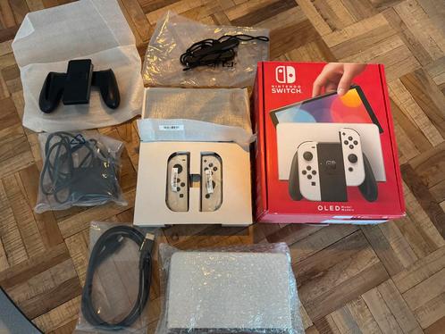 Switch OLED + Mario Brothership, Spelcomputers en Games, Spelcomputers | Nintendo Switch, Zo goed als nieuw, Switch OLED, Met 1 controller
