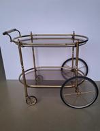 vintage design serveerwagen trolley bar-cart rookglas, Antiek en Kunst, Ophalen