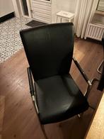 6 eetkamerstoelen - gratis af te halen!, Gebruikt, Zwart, Ophalen of Verzenden, Metaal