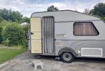 Kip Kompakt 37 EK met vast dak 1996, Caravans en Kamperen, Standaardzit, 2 aparte bedden, Kip, Tot en met 2