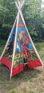 Speeltent tipi katoen en bamboe, Ophalen, Zo goed als nieuw