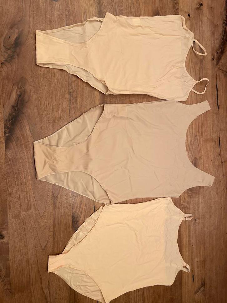 Huidskleur Onderpakje Ritmische Gym, Sport en Fitness, Turnen, Materiaal, Maat 36 t/m 42, Beige, Ophalen of Verzenden