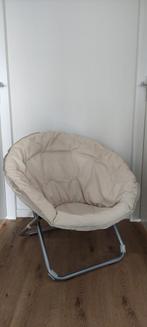 Retro kuipstoel/moonchair., Ophalen, Gebruikt, Wit, Eén
