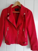Rood Suede Jasje - Maat M, Maat 38/40 (M), Ophalen of Verzenden, HF Woman Collection, Gedragen