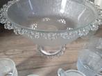 Bowl schaal met 6 glazen, nu 15 euro, Ophalen, Gebruikt, Overige stijlen, Glas