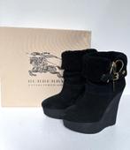 BURBERRY Zwart scheerling gevoerd korte laarsjes  Maat 38, Hoge laarzen, Zwart, Ophalen of Verzenden, Zo goed als nieuw