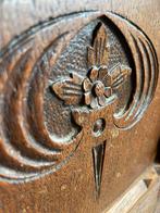 Vintage houten kastje eik met marmeren blad, Huis en Inrichting, Kasten | Overige, Ophalen, Gebruikt