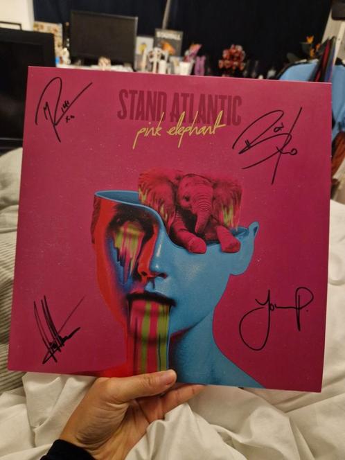 Stand Atlantic gesigneerde Pink Elephant vinyl, Cd's en Dvd's, Vinyl | Rock, Zo goed als nieuw, Alternative, Ophalen of Verzenden