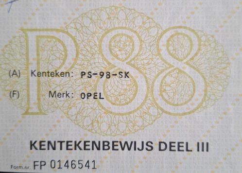 GEZOCHT:  kenteken deel 3 kaartjes, Auto diversen, Overige Auto diversen, Ophalen of Verzenden
