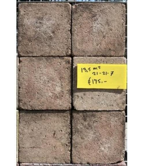 Restpartijen, Alles voor een koopje!, Tuin en Terras, Tegels en Klinkers, Zo goed als nieuw, Klinkers, Beton, 10 m² of meer, Gecoat