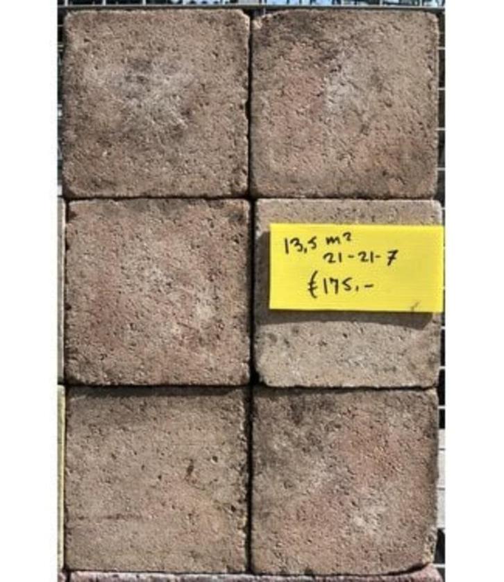 Restpartijen, Alles voor een koopje!, Tuin en Terras, Tegels en Klinkers, Zo goed als nieuw, Klinkers, Beton, 10 m² of meer, Gecoat