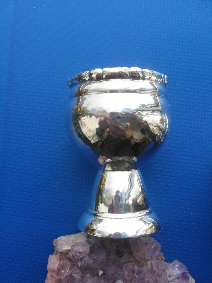 Zilveren drinkbekertje Deens. Christian Heise 1904-1932, Antiek en Kunst, Antiek | Goud en Zilver, Zilver, Verzenden