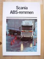 Scania ABS Remmen Brochure 1984 – 142 112 92 82, Boeken, Auto's | Folders en Tijdschriften, Scania, Overige merken, Zo goed als nieuw