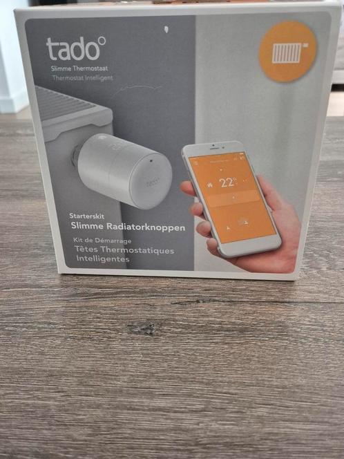 Tado starterskit slimme radiatorknoppen, Doe-het-zelf en Verbouw, Thermostaten, Zo goed als nieuw, Ophalen of Verzenden