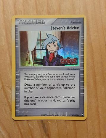 Steven's Advice 83/108 Ex Power Keepers Pokémon kaart beschikbaar voor biedingen
