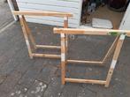 2 houten schragen astigarraga 400 kg belasting, Ophalen, Zo goed als nieuw