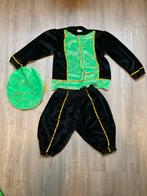 Pietenpakje maat 110/116 groen zwart, Kinderen en Baby's, Carnavalskleding en Verkleedspullen, Ophalen of Verzenden, Zo goed als nieuw
