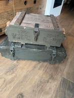 2 stuks decoratie leger kisten, is als nachtkastje gebruikt, Ophalen, Gebruikt, 50 tot 100 cm, 50 tot 75 cm