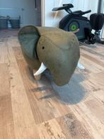 Olifant Poefje - Leuk en Decoratief!, Huis en Inrichting, Ophalen, Minder dan 50 cm, Rond, Zo goed als nieuw