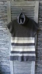 NIEUW! Gebreide lange trui met col grijstinten maat 122/128, Ophalen of Verzenden, Nieuw, Trui of Vest