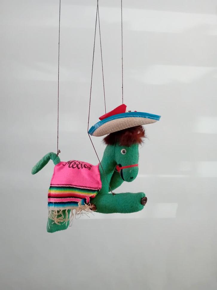 Vintage Mexicaanse Marionet - Opknapper, Antiek en Kunst, Curiosa en Brocante, Verzenden