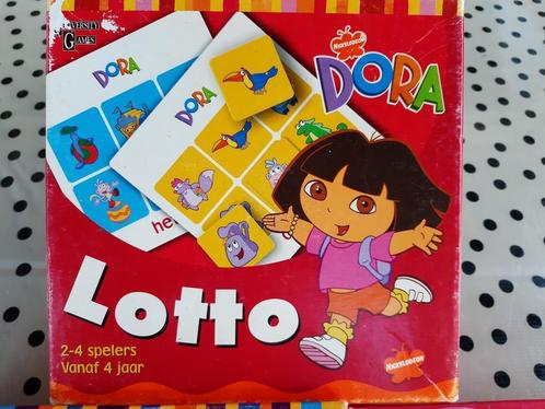 Dora Woorden leren Lotto spel spelletje, Kinderen en Baby's, Speelgoed | Educatief en Creatief, Zo goed als nieuw, Taal en Lezen