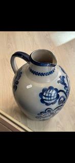 Oude Duitse Kruik met Blauwe Decoratie, Antiek en Kunst, Ophalen of Verzenden