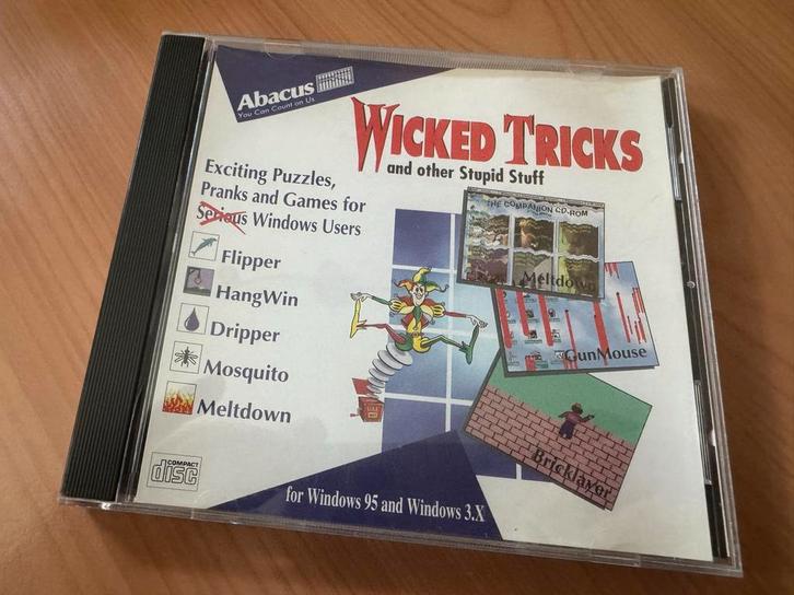 Wicked Tricks CD-ROM - Windows 95/3.x, Spelcomputers en Games, Games | Pc, Gebruikt, Puzzel en Educatief, 1 speler, Vanaf 7 jaar