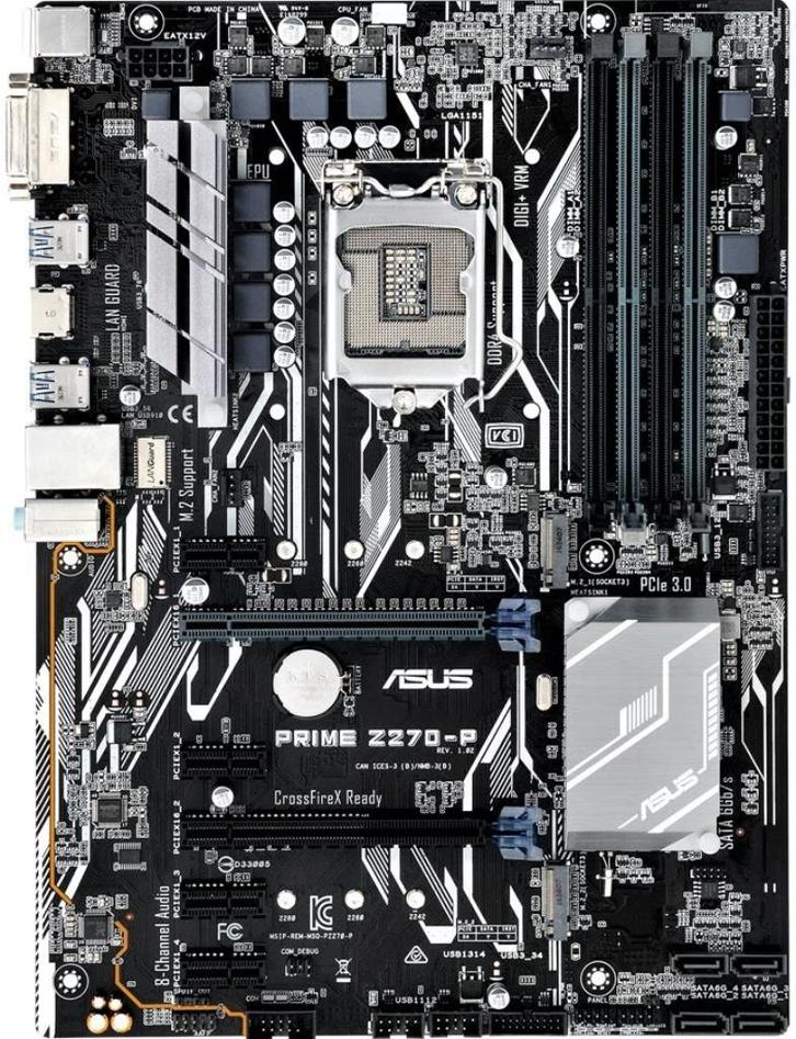 Asus Prime Z270-P socket 1151, Computers en Software, Moederborden, Gebruikt, DDR4, Verzenden