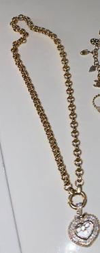 Gouden ketting met chopard hart hanger, Sieraden, Tassen en Uiterlijk, Kettingen, Goud, Ophalen of Verzenden, Zo goed als nieuw