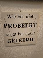 Vintage Wanddecoratie - Probeer het!, Ophalen of Verzenden