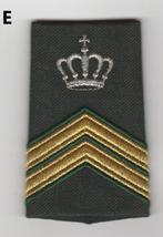 Losse rang epaulet Sergeant Majoor Instructeur DT2000,, Embleem of Badge, Nederland, Ophalen of Verzenden, Landmacht
