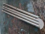 Septers, 4 stuks. 56,3 x 2,5 cm. Rvs., Ophalen of Verzenden, Zo goed als nieuw