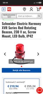 Schneider zwaailicht rood. nieuw., Auto-onderdelen, Verlichting, Ophalen of Verzenden, Nieuw