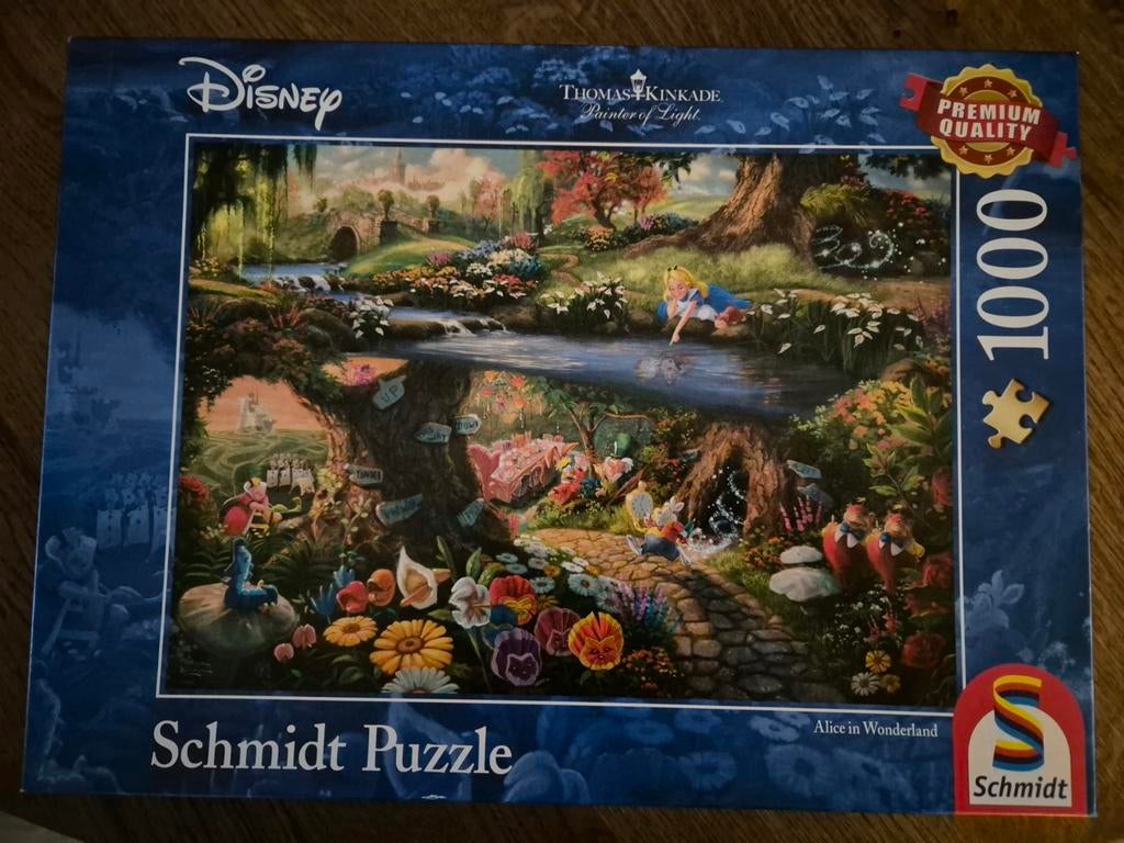 Alice in wonderland Schmidt puzzel 1000 stukjes, Ophalen, 500 t/m 1500 stukjes, Zo goed als nieuw, Legpuzzel