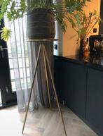 Gouden plantenstandaard XL, Huis en Inrichting, Woonaccessoires | Zuilen en Pilaren, Ophalen of Verzenden, Gebruikt